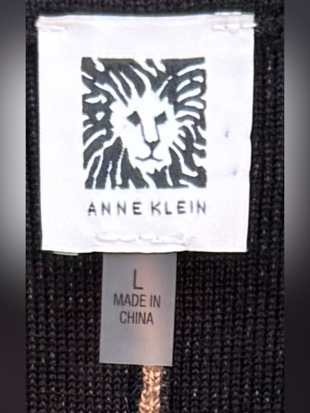 Anne Klein Colorblock Zip Front Poncho Cape Jacket Tan Black Size L - Picture 5 of 9